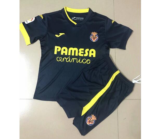 Kids Real Villarreal Away Soccer Kits Shirt With Shorts 2020/21